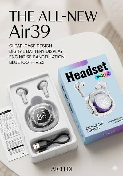 Premium Wireless air birds -With Crystal Clear Sound