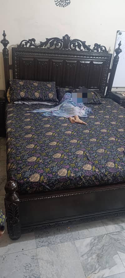 bed set with mattress+dressing table