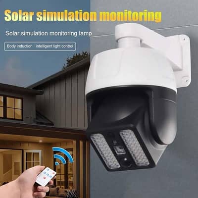 Solar Powered Flashing  Night Safety  Security Led Remote Control,