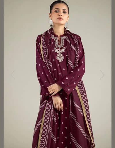Khaadi  Bakra Eid Embroidered Suit Bakra Eid Embroidered Suit | Lawn