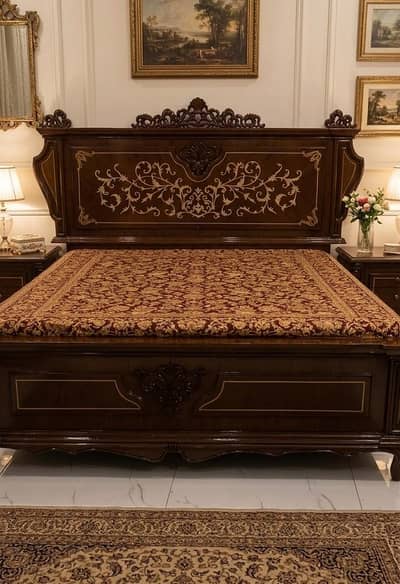 pure wooden bedroom set for sale