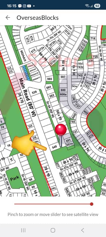 2 Kanal Main Blvd 3 Side Open Plot For Sale