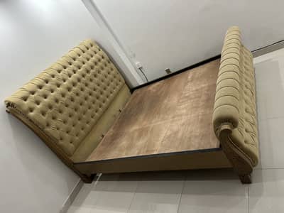 King size bed with dressing and 2 side tables