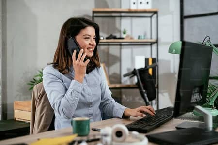 female assistant and secretary job