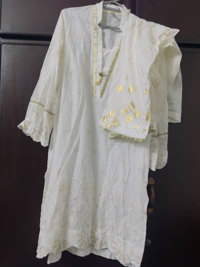 ETHNC WHITE DRESS