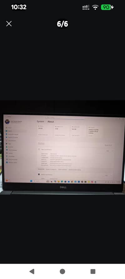Dell Precision 5530, Ram 12, 256 SSD With 04 gb Graphic Card