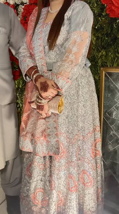 Brand New Lehnga (grey & pink)