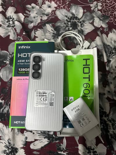 Infinix hot 60i 6/128 complete Box 03264946273 Whatsapp
