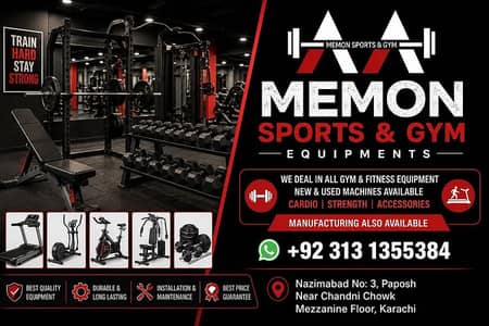 Premium Gym Equipment for Sale | New & Used Machines | Memon Sports &