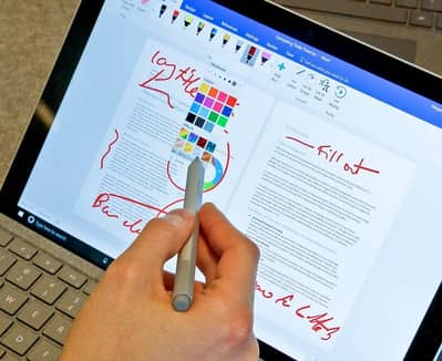 Surface pro 6 with stylus
