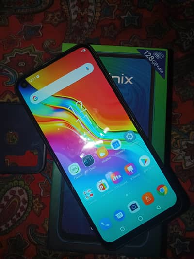 Infinix hot 9 4/128 with box only glass change