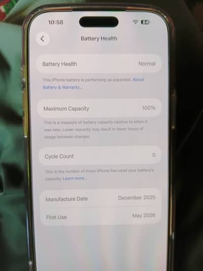iPhone 17promax jv just box open 0 cycle