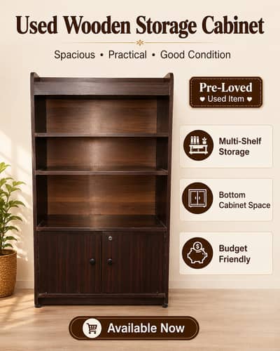 Wooden Storage Cabinet / Multi-Shelf Rack for Sale