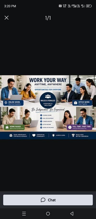 we are hiring male and female for online and office work