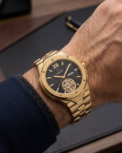 RUSTET-1053-BLACK WITH GOLDEN