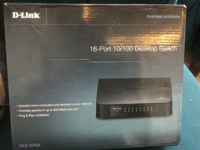 D-Link 16 Port Desktop Switch - Box Pack / New
