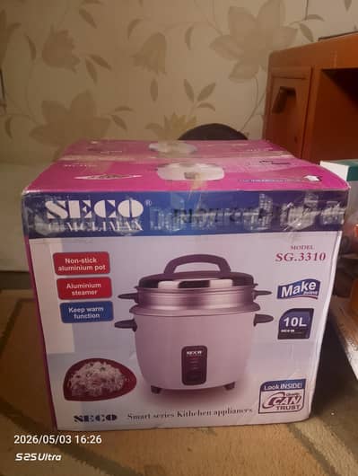 Original SECO RICE COOKER 10 Litter 1000 watts