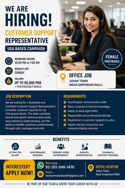 USA-Based Customer Support Job Opportunity