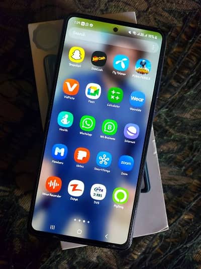 samsung a72 8 / 128gb with box pta official approved