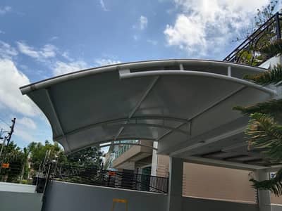 Wall mounted shade/ Canopy shade / Tensile parking / Car porch shade
