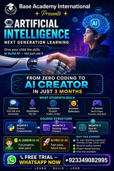 Make your child future-ready. — AI Course for Kids (10–18)