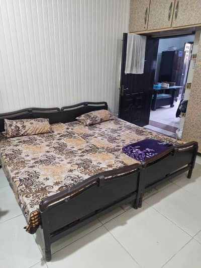 4 Home used single Bed for sale( 2+2)
