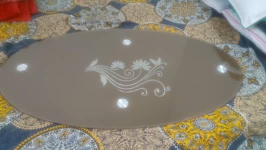 designed table mirror used