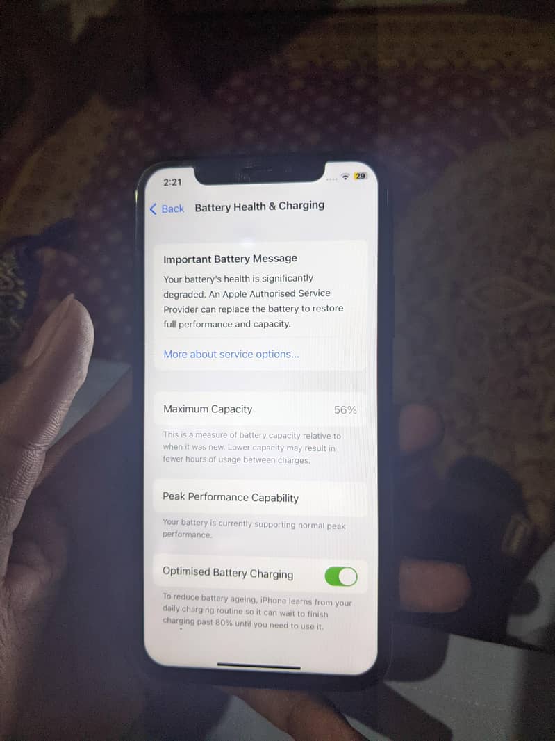iphone x 2month sim time 4