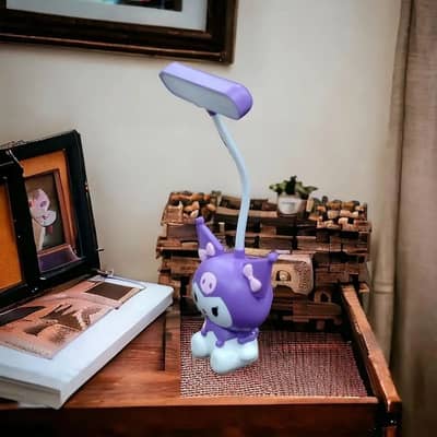 Rchargeable cat table lamp multicolour ABS plastic