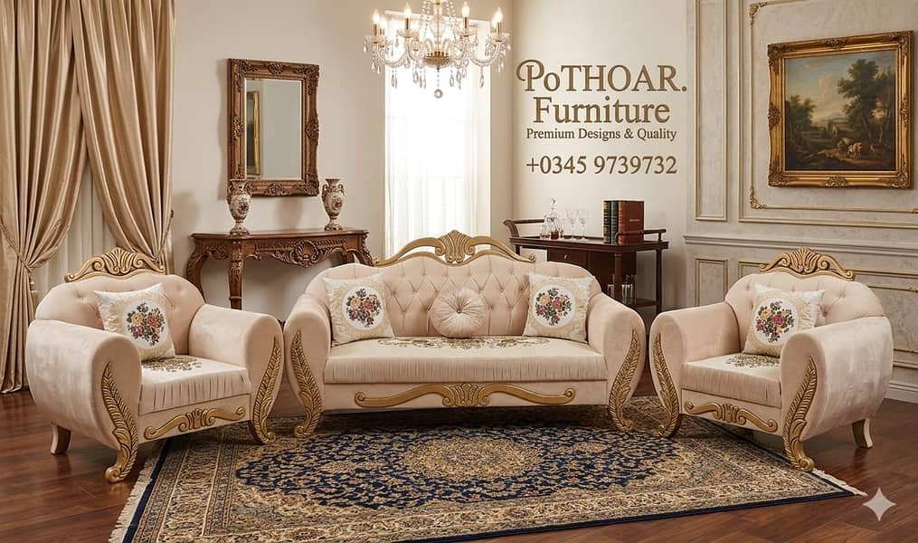 L shape sofa | Corner sofa | sofa set | sofas set | 6 seater sofa set 0
