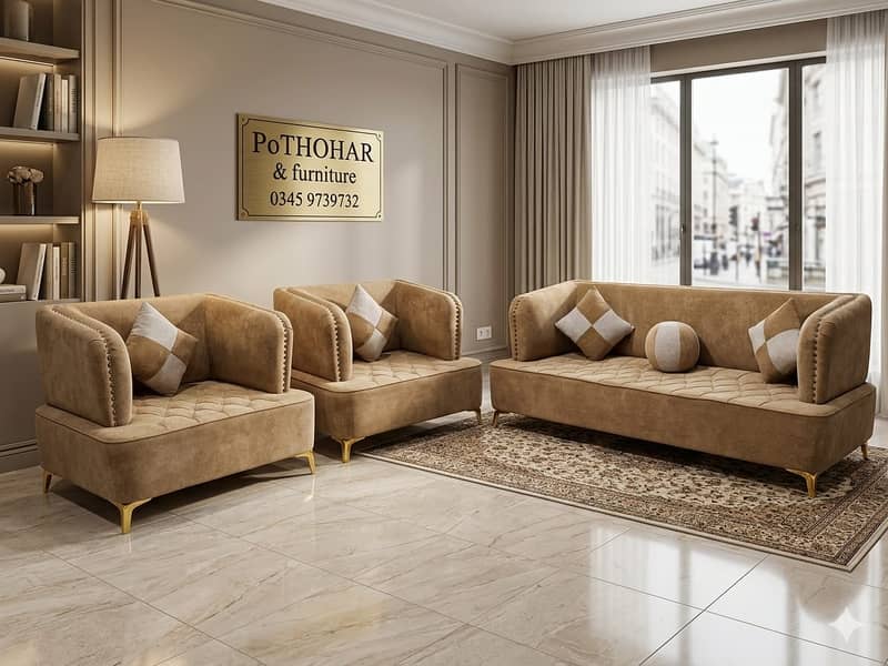 L shape sofa | Corner sofa | sofa set | sofas set | 6 seater sofa set 16