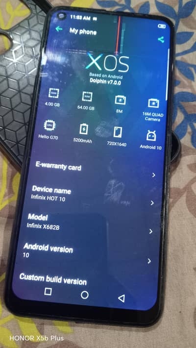 infinix hot 10  4\64 Exchange possible