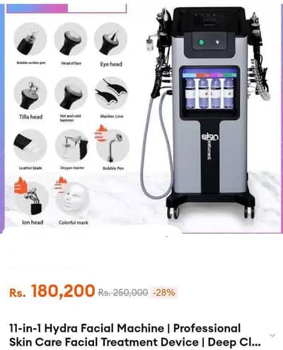 Hydra facial machine salon equipment Brand New