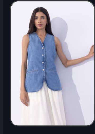 Denim waistcoat