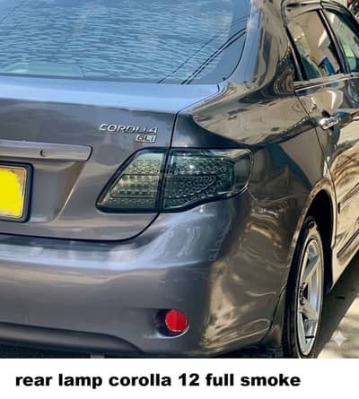 Toyota Corolla 2012 - 2014 Back smoked light & red and smoke availabl