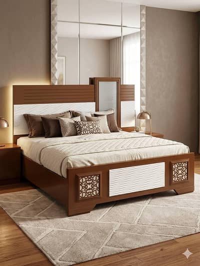 akhrot wood bedroom set
