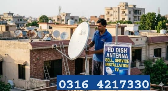 Lahore HD Dish Antenna Network 0316 4217330