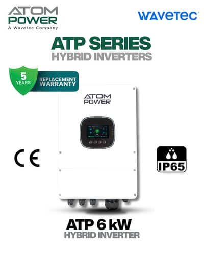 ATOM Power ATP Series 6kW Hybrid Solar Inverter (Single Phase)