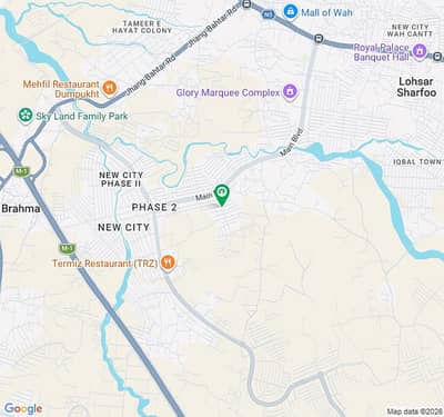 Plot For Sale In New City Phase 2 Wah block E