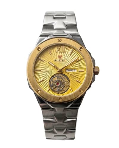RUSTET-1053-GOLDEN WITH SILVER