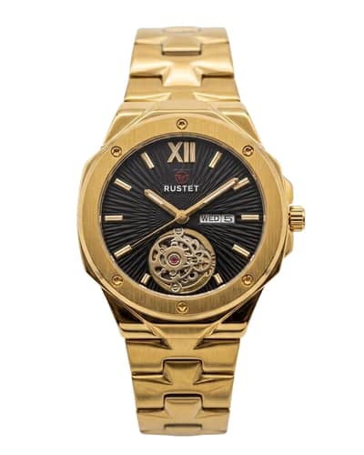 RUSTET-1053-BLACK WITH GOLDEN