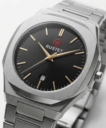 RUSTET-1019 BLACK WITH SILVER