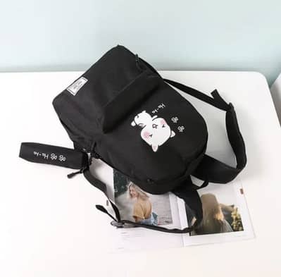 Multipurpose Nylon Backpack Multicolor 17"