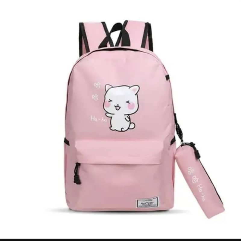 Multipurpose Nylon Backpack Multicolor 17" 2