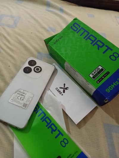 Infinix smart8 8+64  box sth ha price final 03441287604