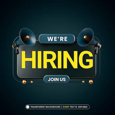 Male nd female staff requireD