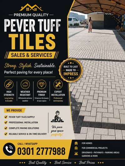 Pavers /Paver /Tuff tiles/Pavers Tuff Tiles for Driveway & Flooring/