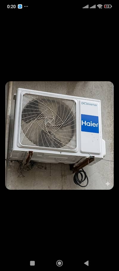 Just like new split inverter AC Haier 1 ton