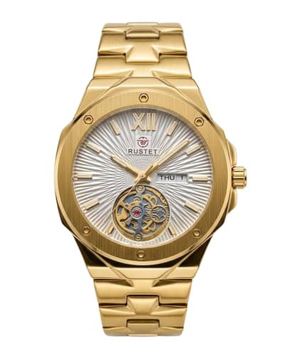 RUSTET-1053-WHITE WITH GOLDEN