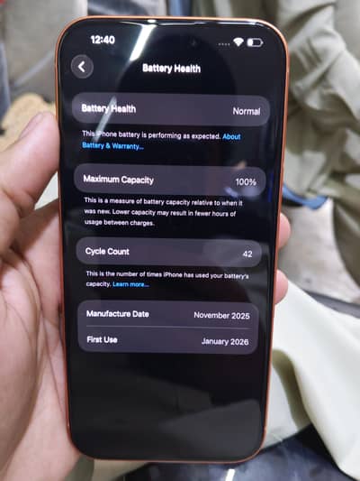 I phone 17 pro max jv condition 10 by 10 Sath daba available